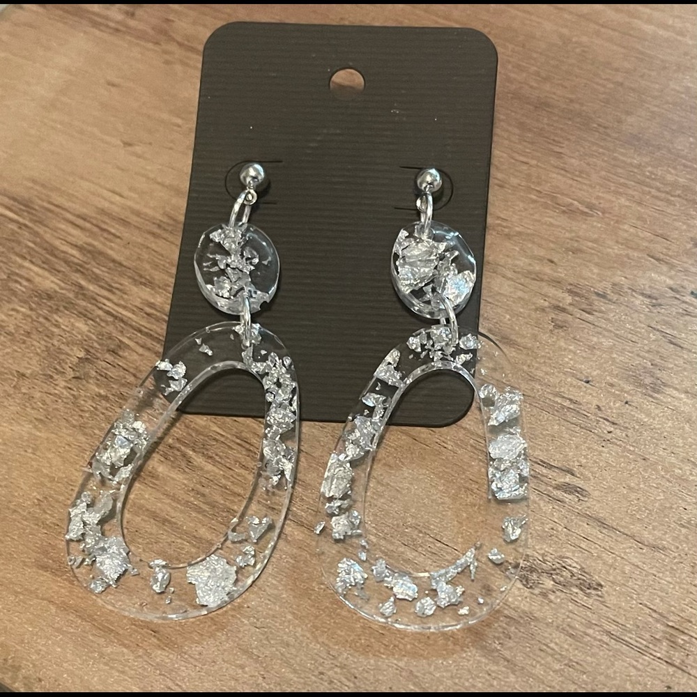 Handmade resin earrings